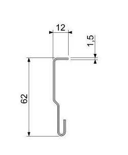 Joint en U de finition de montant de porte BLANC (rouleau de 6m) pour T3,  réf: 31-92200, Type 3