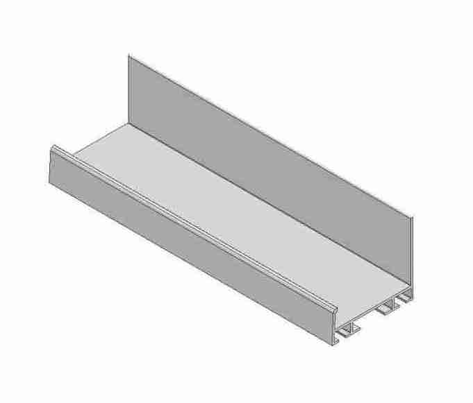 Profil porte joint pour panneau de porte sectionnelle - blanc - Garatec