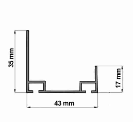 Joint thermique linteau pour porte sectionnelle - Garatec