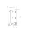 consoles basses porte sectionnelle