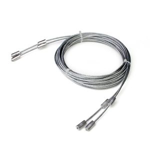 Paire de cables pour porte sectionnelle à ressorts de traction K24