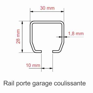rail guidage porte garage