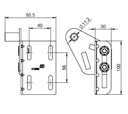 2 Roulettes courtes avec filetage m 10 Nylon blanc pour porte sectionnelle  ou basculante - Koenig Automatisme