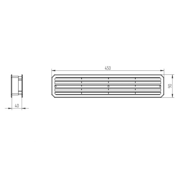 Dimensions grille ventilation rectangulaire