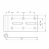Dimensions support de galet haut
