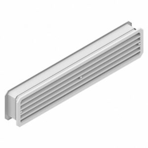 Grille ventilation rectangulaire blanche