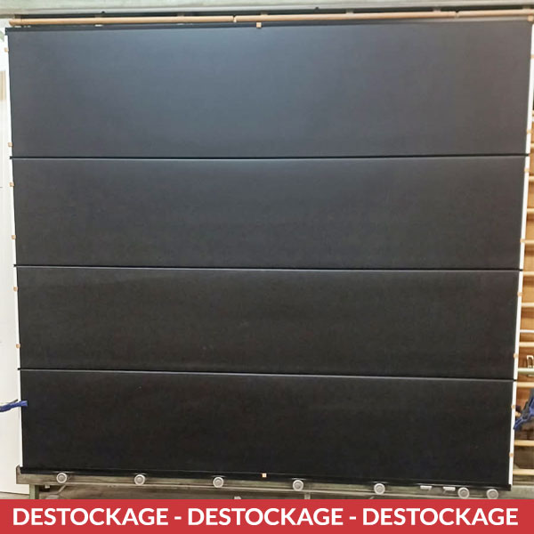 Destockage porte de garage sectionnelle RAL 7033