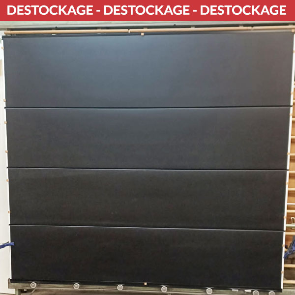 Destockage porte de garage sectionnelle RAL 7033