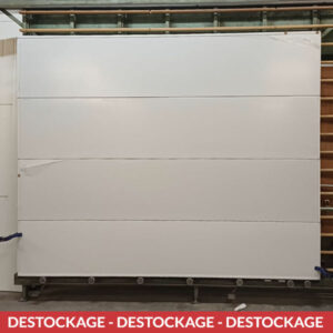 Destockage porte de garage sectionnelle blanche