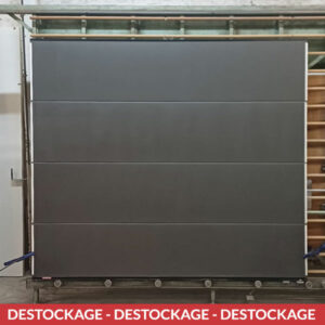 Destockage porte de garage sectionnelle RAL 2900 sablé