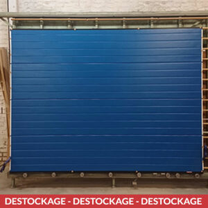 Porte de garage sectionnelle motorisée RAL 5019