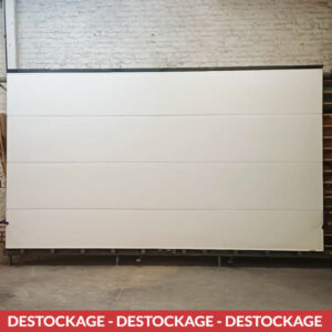 Porte de garage sectionnelle blanche ISO300