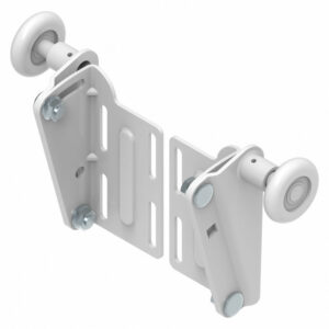 Support de galet supérieur réglable blanc